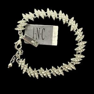 INC International Concepts for Macy’s Marquise Silver-Tone Bracelet
